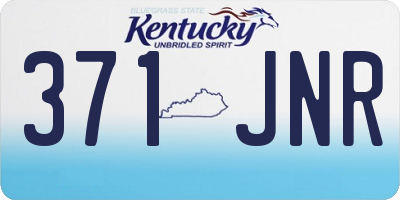 KY license plate 371JNR