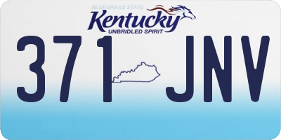 KY license plate 371JNV