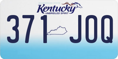 KY license plate 371JOQ