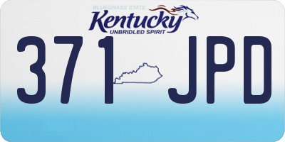 KY license plate 371JPD