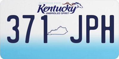 KY license plate 371JPH