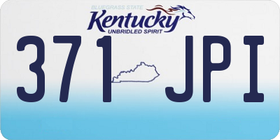 KY license plate 371JPI