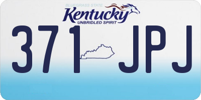 KY license plate 371JPJ