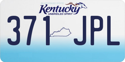 KY license plate 371JPL