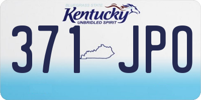 KY license plate 371JPO