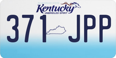 KY license plate 371JPP