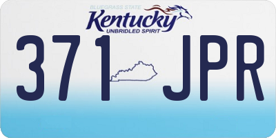 KY license plate 371JPR