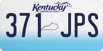 KY license plate 371JPS