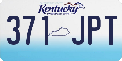 KY license plate 371JPT
