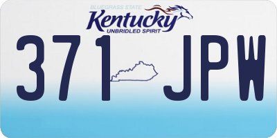 KY license plate 371JPW