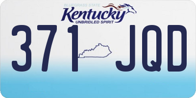 KY license plate 371JQD