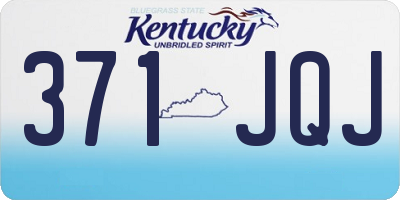 KY license plate 371JQJ