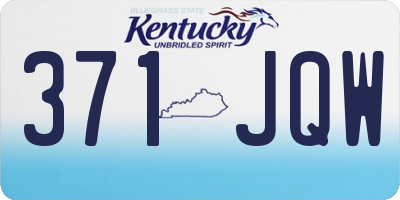 KY license plate 371JQW