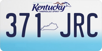 KY license plate 371JRC