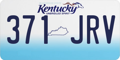 KY license plate 371JRV