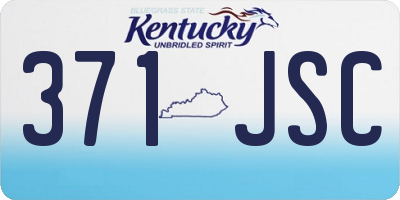 KY license plate 371JSC