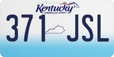 KY license plate 371JSL
