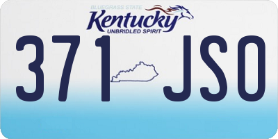 KY license plate 371JSO