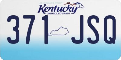 KY license plate 371JSQ