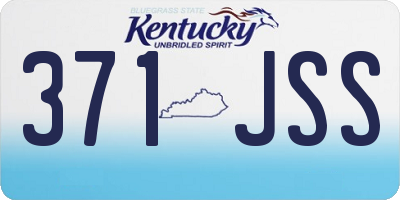 KY license plate 371JSS