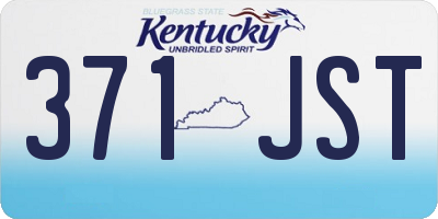 KY license plate 371JST