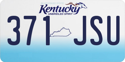 KY license plate 371JSU
