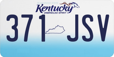 KY license plate 371JSV