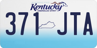 KY license plate 371JTA