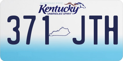 KY license plate 371JTH