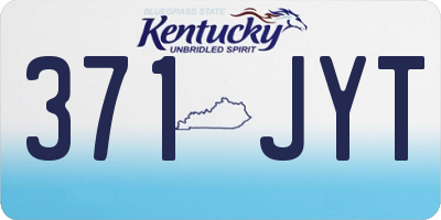 KY license plate 371JYT
