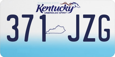 KY license plate 371JZG