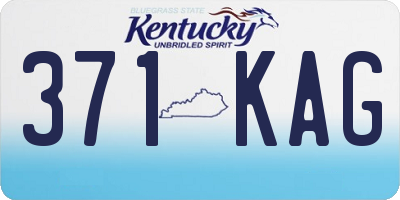 KY license plate 371KAG