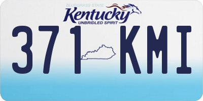 KY license plate 371KMI