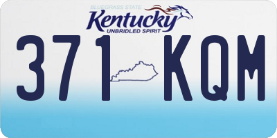 KY license plate 371KQM
