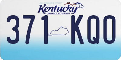 KY license plate 371KQO