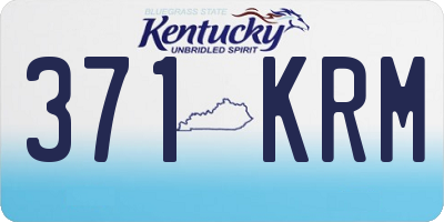 KY license plate 371KRM