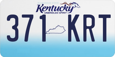 KY license plate 371KRT