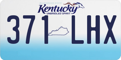 KY license plate 371LHX