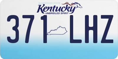 KY license plate 371LHZ