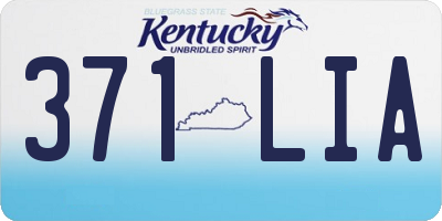 KY license plate 371LIA