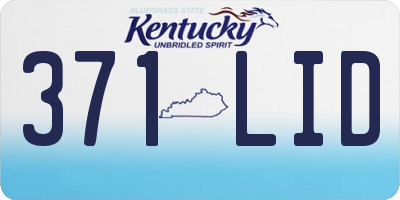 KY license plate 371LID