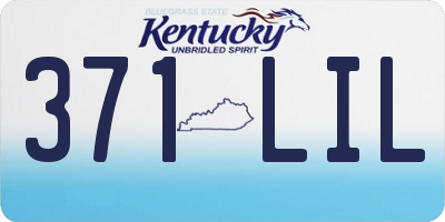 KY license plate 371LIL