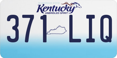 KY license plate 371LIQ
