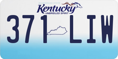 KY license plate 371LIW