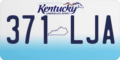 KY license plate 371LJA