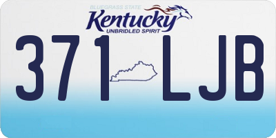 KY license plate 371LJB