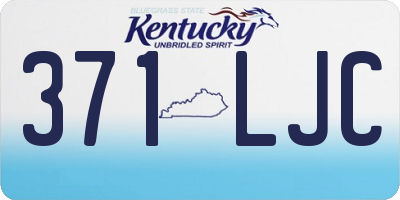 KY license plate 371LJC