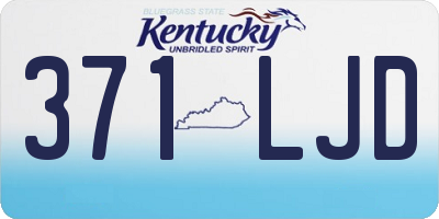 KY license plate 371LJD