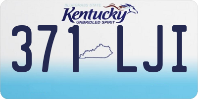 KY license plate 371LJI