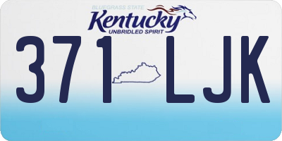 KY license plate 371LJK